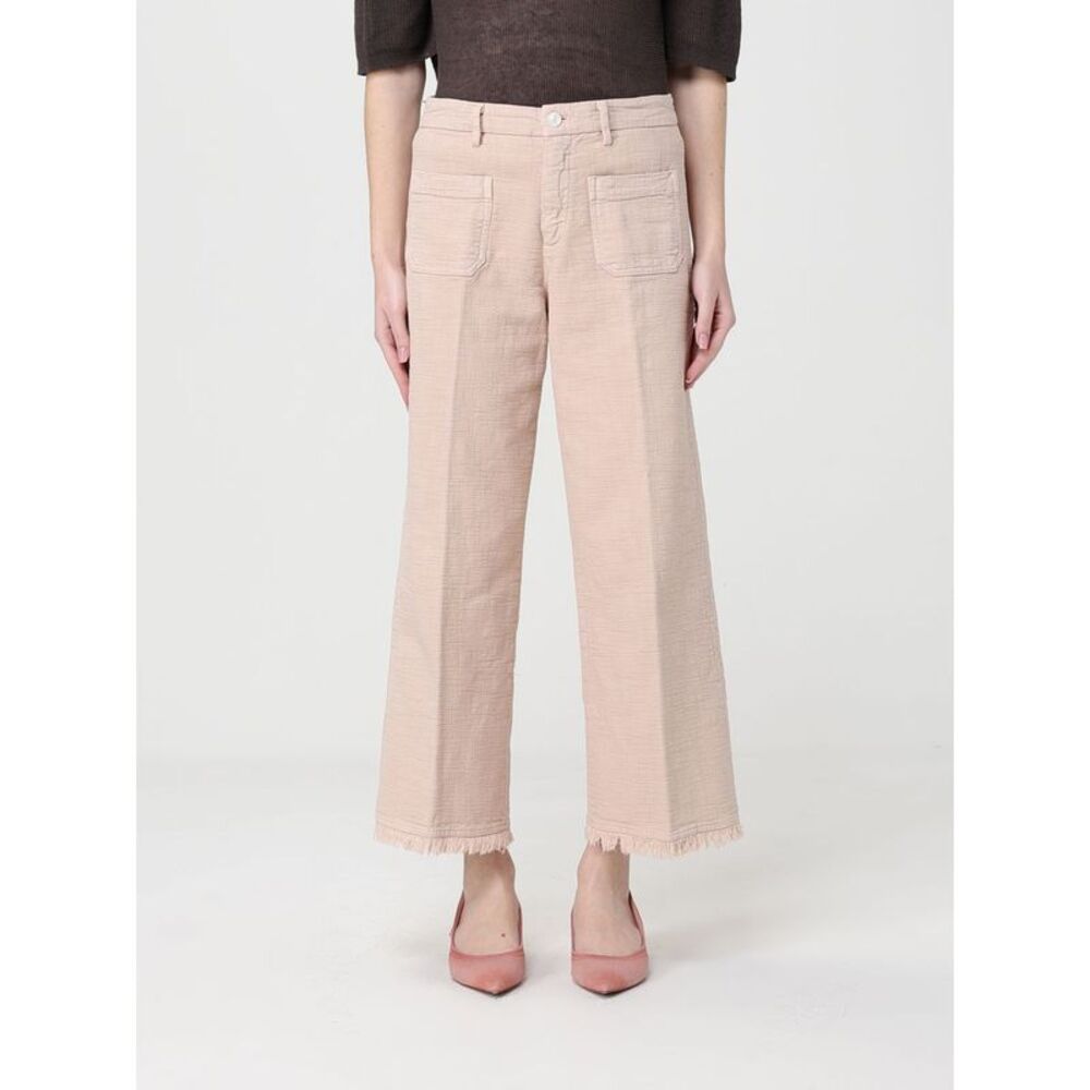 Mason's Women Stretch Cotton Cropped Fit Trousers Mason's